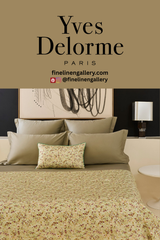 Elegant Gaura counterpane by Palais Royal Linen Gallery featuring intricate floral embroidery on soft fabric.