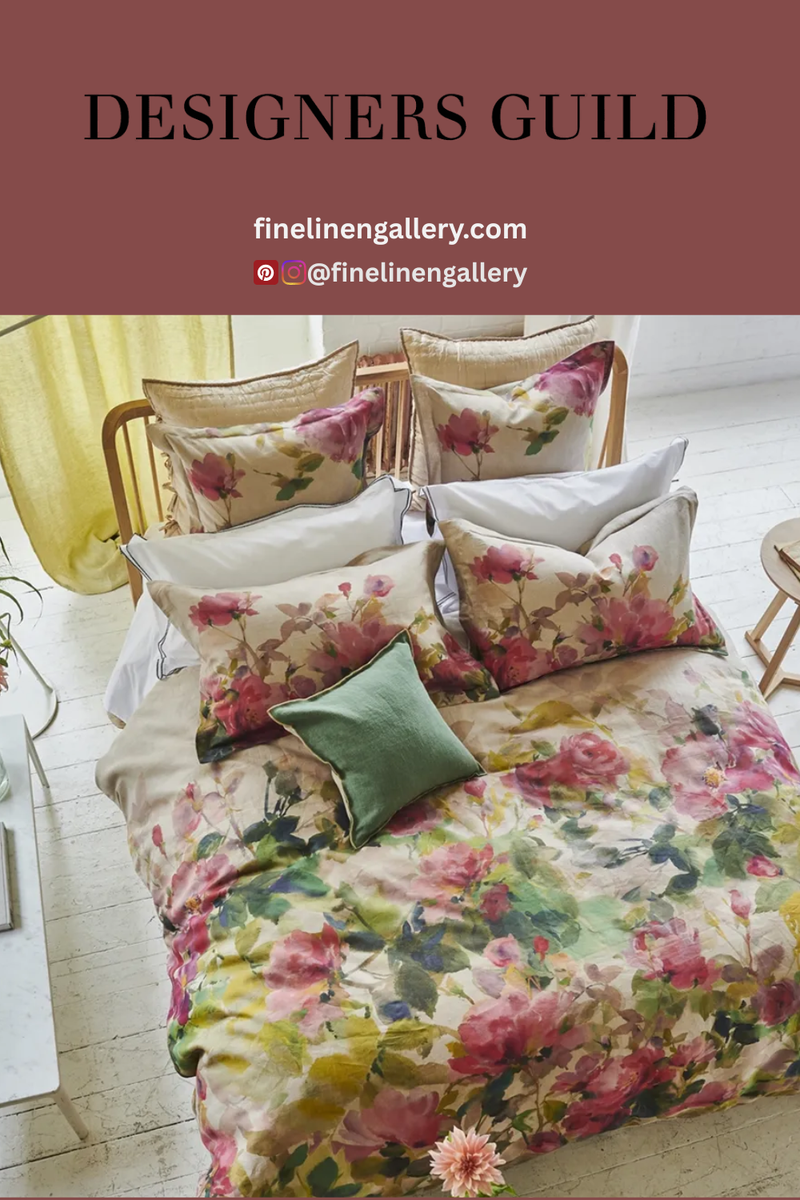 Thelma's Garden Fuchsia Duvet Cover