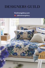 Hirigana Indigo Duvet Cover