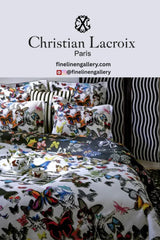 Butterfly Parade Opalin Duvet Cover - Palais Royal Linen Gallery