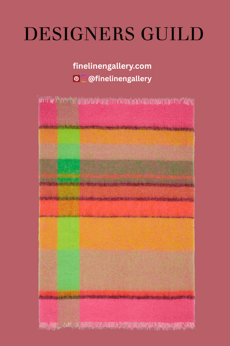 Mikome Fuchsia Mohair Throw