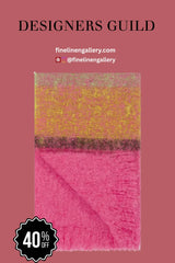 Mikome Fuchsia Mohair Throw - Palais Royal Linen Gallery