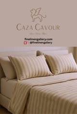 Caza Cavour Bamboo Stripe Duvet Cover Set - Palais Royal Linen Gallery