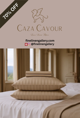 Caza Cavour Bamboo Stripe Sheet Set - Palais Royal Linen Gallery