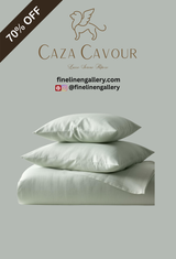 Caza Cavour Bamboo Solid Duvet Cover Set - Palais Royal Linen Gallery