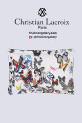 Butterfly Parade Opalin Sham - Palais Royal Linen Gallery
