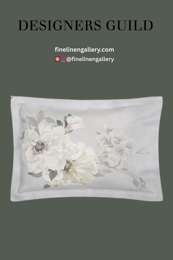 FLEURS BLANCHE PLATINUM SHAM