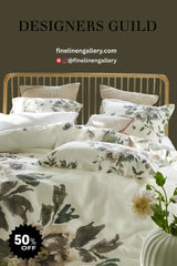 SHANGHAI GARDEN ECRU DUVET - Palais Royal Linen Gallery