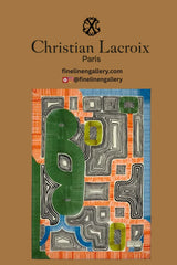 En Allant Aux Baux Cypres Merino Wool Throw - Palais Royal Linen Gallery