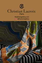 En Allant Aux Baux Cypres Merino Wool Throw - Palais Royal Linen Gallery