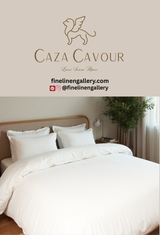 Caza Cavour Bamboo Solid Duvet Cover Set - Palais Royal Linen Gallery